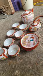 Service à thé style asiatique vintage, Enlèvement ou Envoi, Utilisé, Tasse(s) et/ou soucoupe(s)