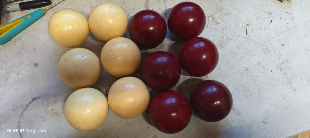 Tap biljart ballen (+reserve), Ophalen, Gebruikt, Keu of Ballen