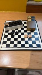 Plateau echiquier et de dame avec pions de dame en bois, Hobby & Loisirs créatifs, Jeux de société | Jeux de plateau, Enlèvement ou Envoi