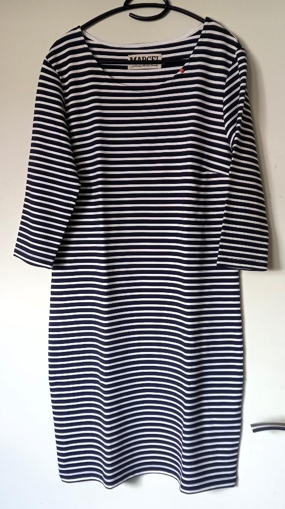 Dameskleding – Kleedje Marcel – maat L, Marcel, Wit, Maat 42/44 (L), Nieuw