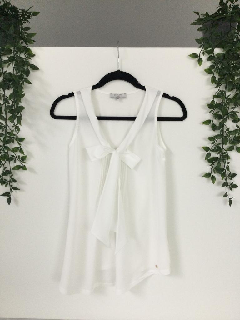 Witte top Mer Du Nord maat XS, Kleding | Dames, Topjes, Wit, Ophalen of Verzenden, Zo goed als nieuw, Zonder mouw