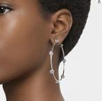 Boucles d'oreilles Swarovski Constella (créoles dorées), Enlèvement ou Envoi, Comme neuf, Puces ou Clous, Avec cristal