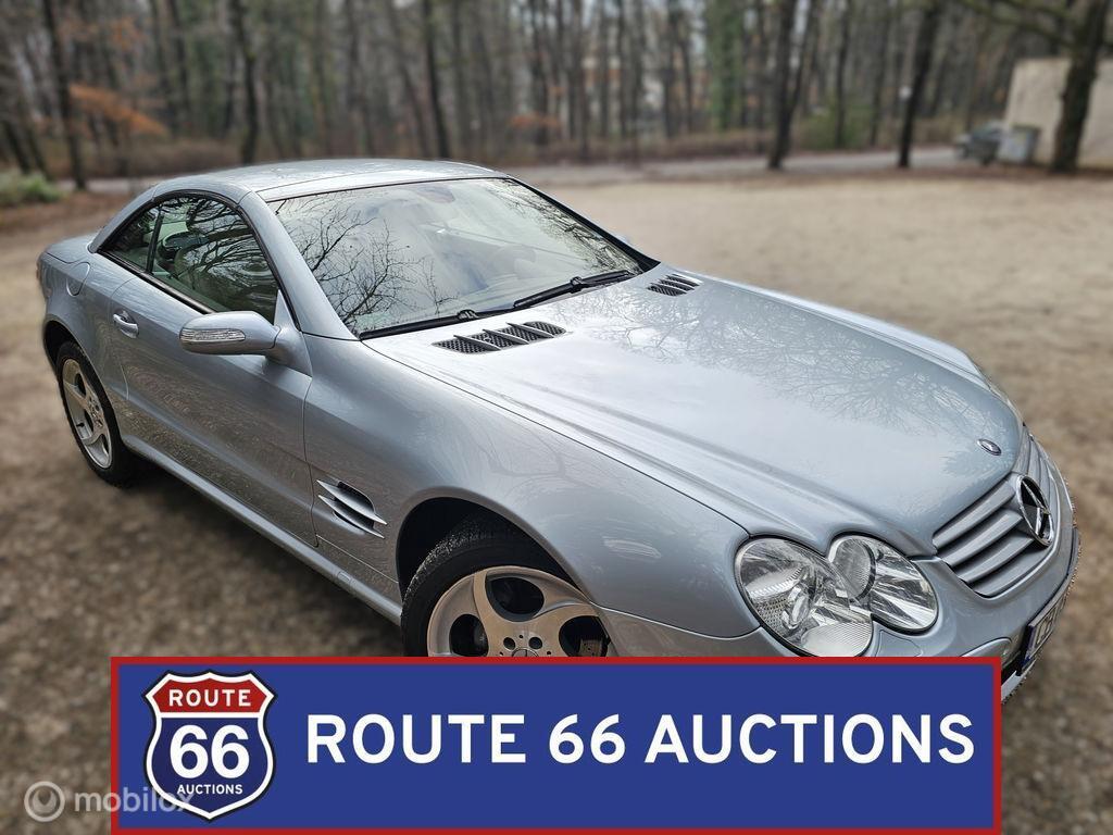 Mercedes-Benz SL 500 | 2005 | Route 66 Auctions, Auto's, Mercedes-Benz, Gebruikt, Zwart, Bedrijf, Handgeschakeld
