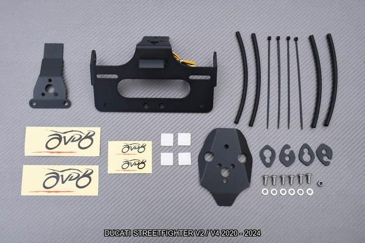 Kentekenplaathouder DUCATI STREETFIGHTER V2 / V4 2020 - 2024, Motoren, Accessoires | Overige, Nieuw, Ophalen of Verzenden