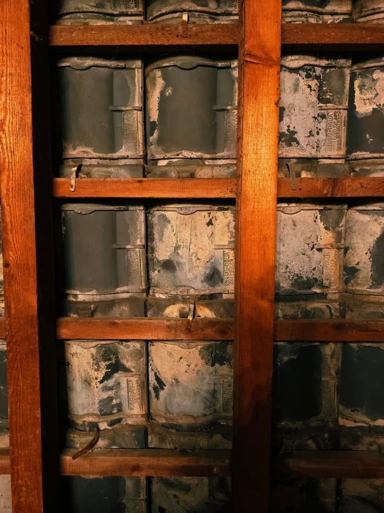 Partij Hollandse BLAUW GESMOORD Russel–Tiglia dakpannen, Doe-het-zelf en Bouw, Dakpannen en Dakbedekking, Gebruikt, Dakpannen