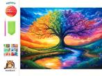 nr 157 Diamond Painting kleuren boom 40x30cm (vierkant), Hobby en Vrije tijd, Verzenden, Nieuw, Knutselwerk