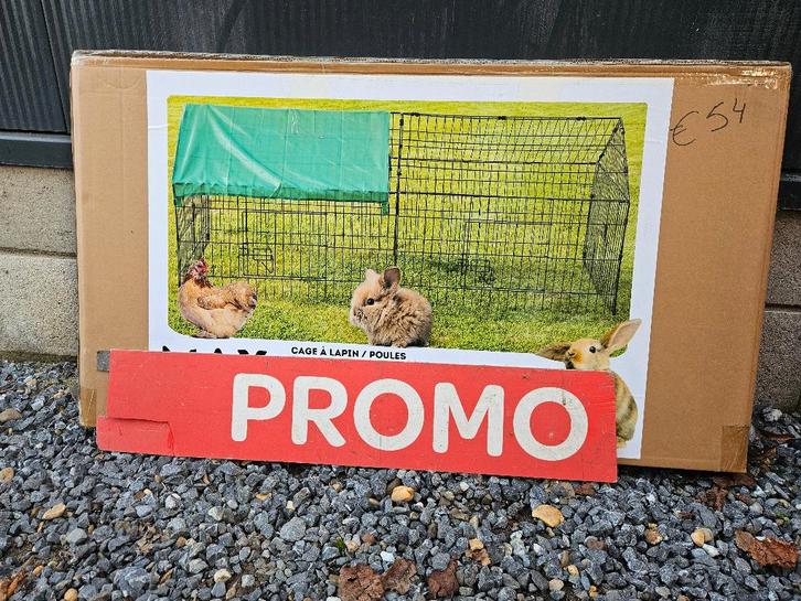 kippenren konijnenren , met puntdak zwart, Dieren en Toebehoren, Pluimvee | Toebehoren, Nieuw, Ophalen