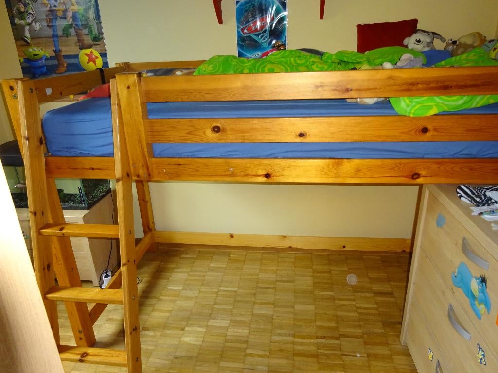 Bed - Hoogslaper, Ophalen, Gebruikt, Hoogslaper