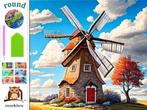 Nr 2048 Moulin à peinture diamanté 40x30cm (rond), Neuf, Multicolore, Autocollant, Diamond painting