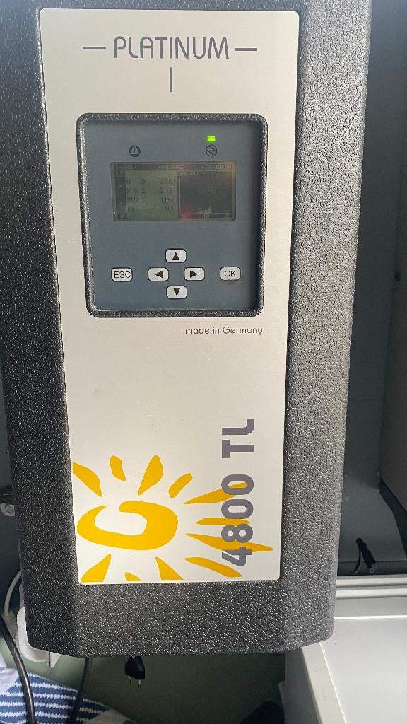 Omvormer zonnepanelen, Bricolage & Construction, Panneaux solaires & Accessoires, Enlèvement, Utilisé, Système complet, 200 watts-crêtes ou plus