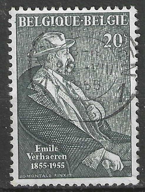 Belgie 1955 - Yvert/OBP 967 - Dichter Emile Verhaeren (ST), Postzegels en Munten, Postzegels | Europa | België, Gestempeld, Kunst