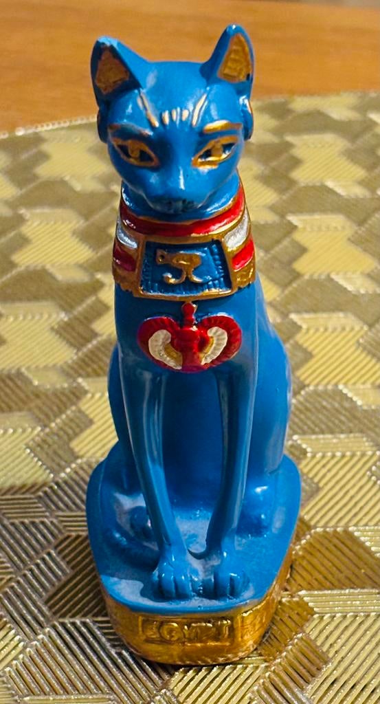 Beeldje Egyptische godin Bastet, Antiek en Kunst, Kunst | Beelden en Houtsnijwerken, Ophalen of Verzenden
