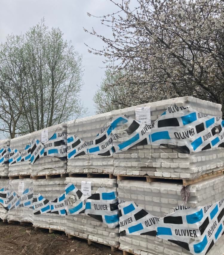 Vlissingse klinker wit Olivier bricks 33m2, Ophalen, Nieuw, Bakstenen