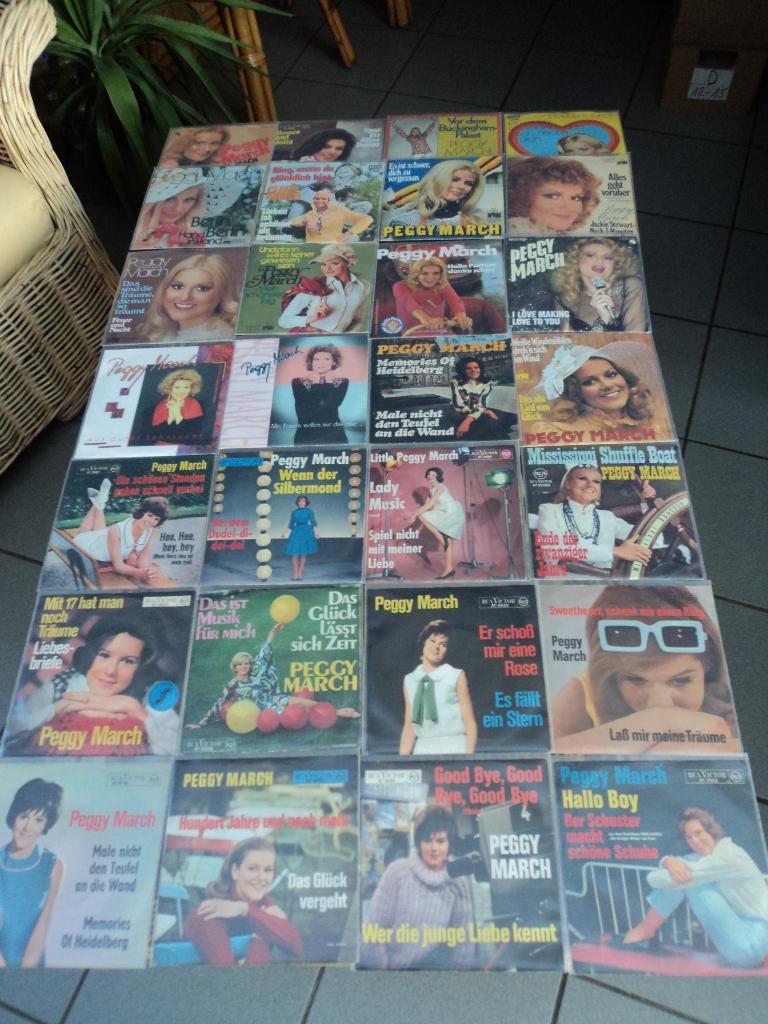 Peggy March: lot van 28 singles voor 35 euro!, Enlèvement ou Envoi, Single, Comme neuf, Pop