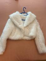 Witte faux fur jas, Kleding | Dames, Ophalen, Gedragen, Maat 36 (S), Wit