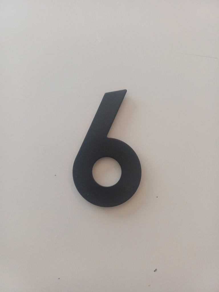 Huisnummer zwart gelakt inox, Tuin en Terras, Brievenbussen, Ophalen