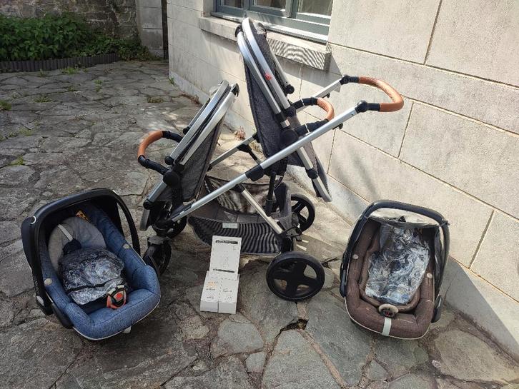 Périgles, Kinderen en Baby's, Kinderwagens en Combinaties, Zo goed als nieuw, Kinderwagen, Overige merken, Duowagen, Met autostoeltje
