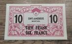 Gestichtsgeld - 10 Frank Sint-Amedeus Mortsel ('40-'50), Postzegels en Munten, Ophalen of Verzenden, Los biljet
