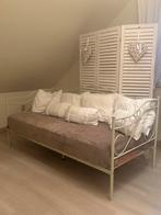Beige 1 persoons bed/ zetel + Matras, Ophalen
