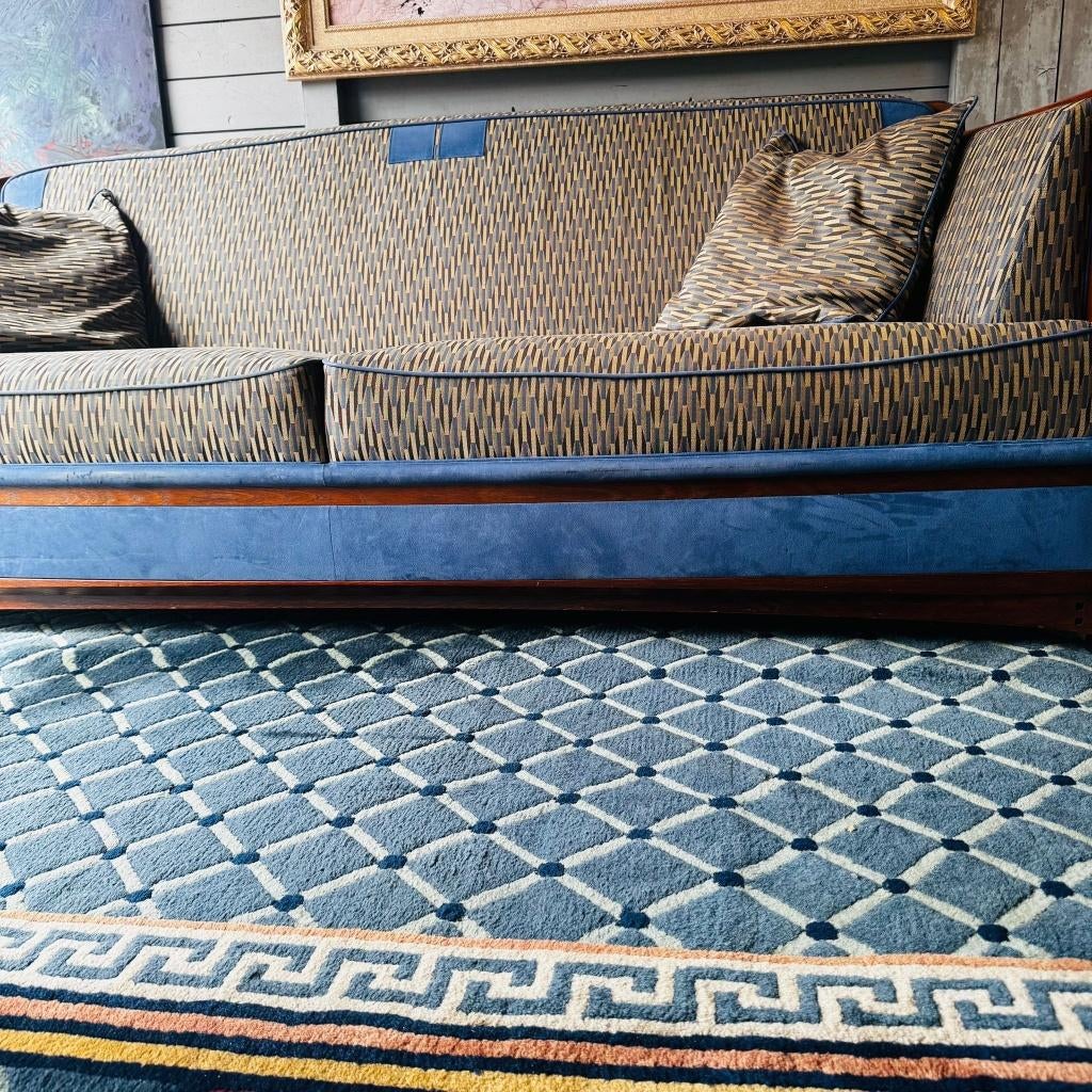 Schuitema 3 zits bank, Huis en Inrichting, Zetels | Zetels, Zo goed als nieuw, Rechte bank, Driepersoons, Hout, Stof, Ophalen