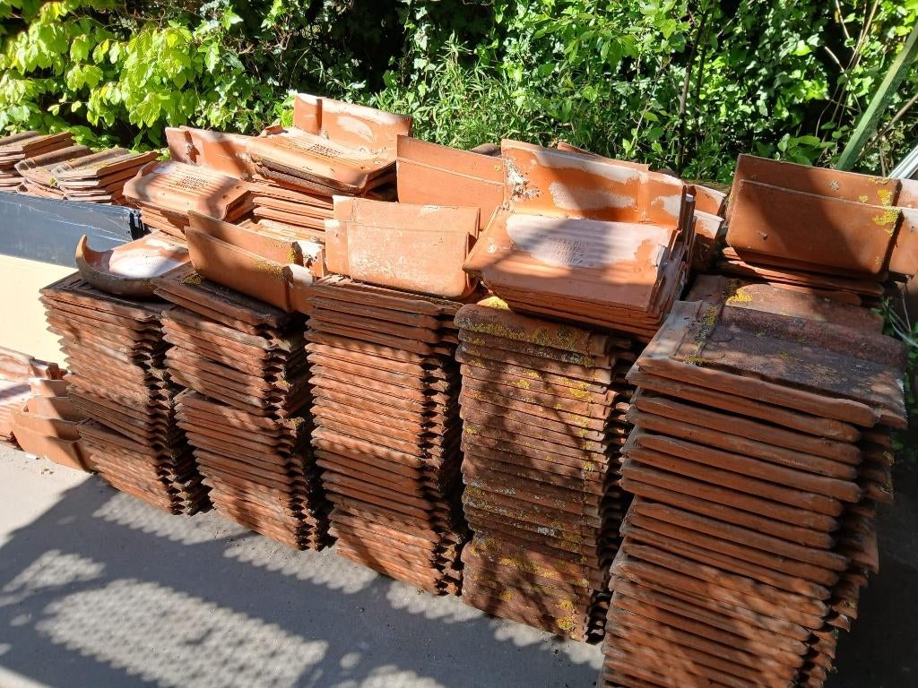 Dakpannen pottelberg Koramic, Doe-het-zelf en Bouw, Ophalen, Gebruikt, Steen of Klei, Dakpannen