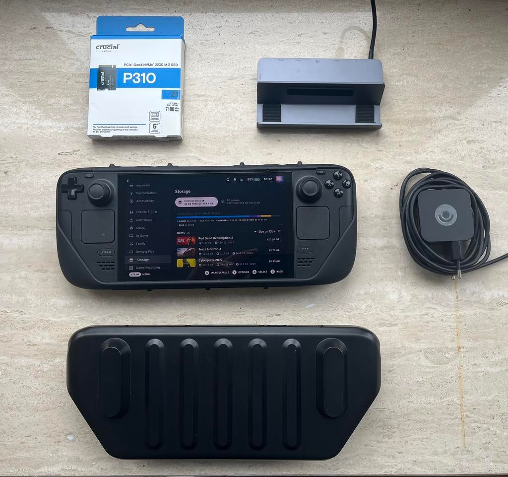 Steam Deck OLED killswitch & UGREEN 512gb (2tb optie), Games en Spelcomputers, Ophalen of Verzenden, Zo goed als nieuw