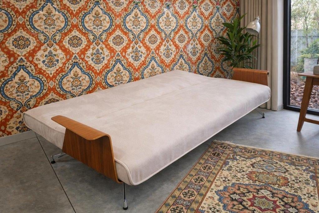 Slaapbank - zetelbed voor 2 personen, Ophalen, 100 tot 125 cm, Tweepersoons, Zo goed als nieuw