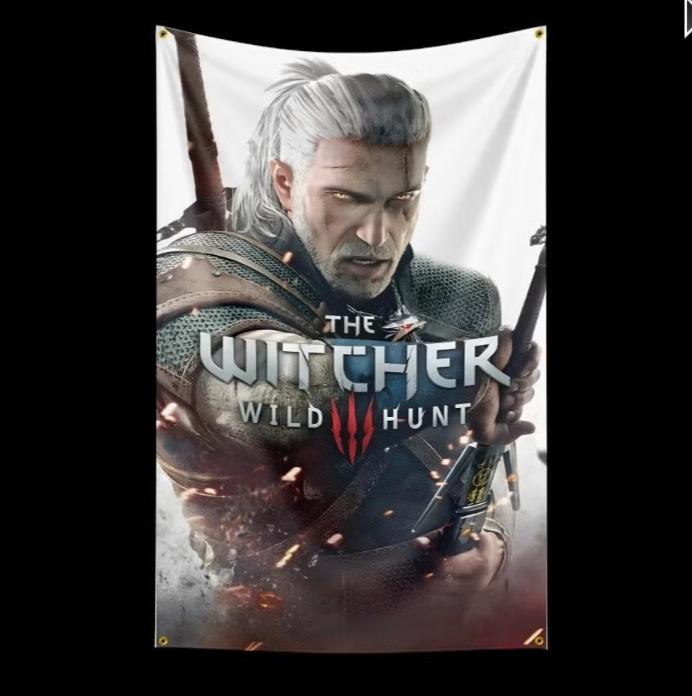 Grote vlaggen The Witcher (150x90cm), Ophalen of Verzenden, Nieuw