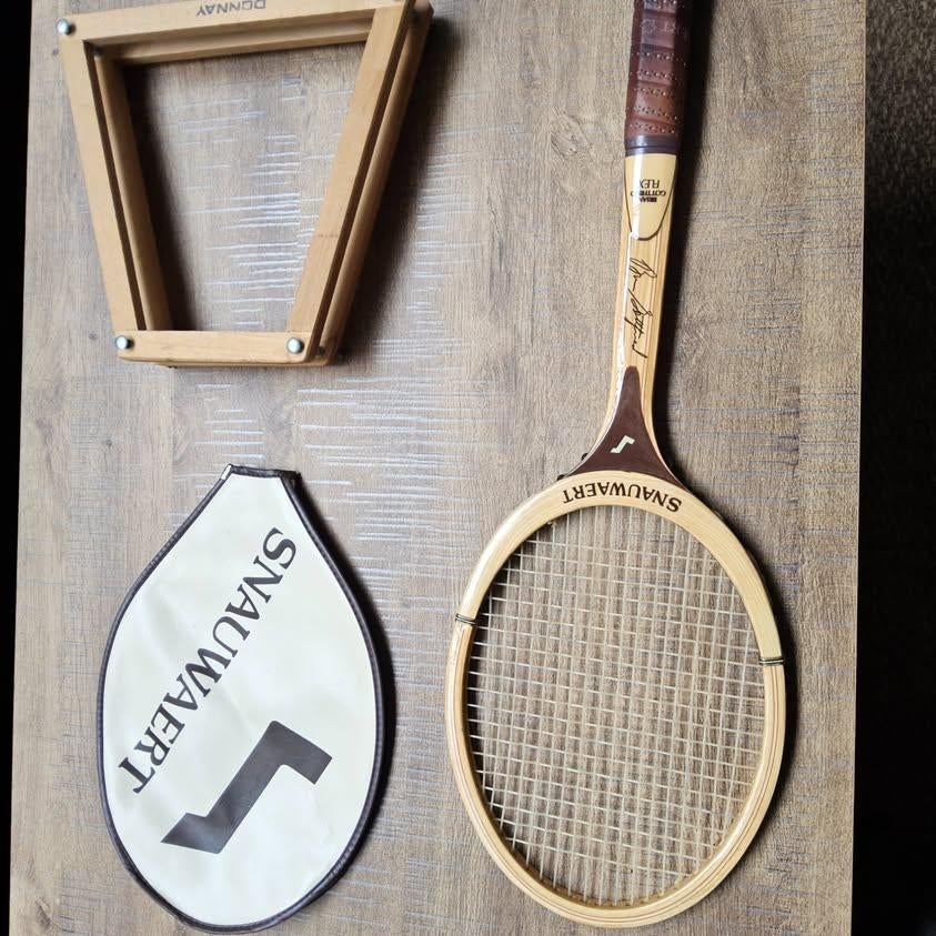 Vintage tennisracket Snauwaert Brian Gottfried, Sports & Fitness, Tennis, Autres marques, Raquette, L4, Comme neuf