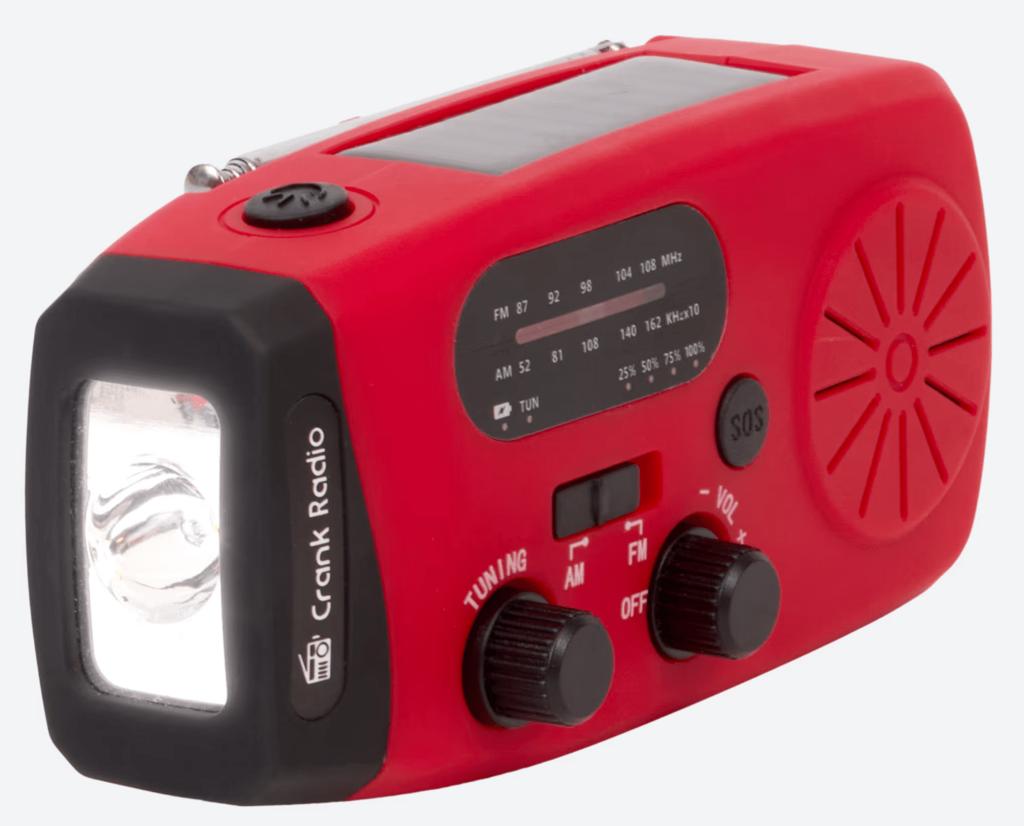 Nood radio Solar noodradio LED verlichting Pouwer bank + SOS, -, -, Nieuw, Ophalen of Verzenden
