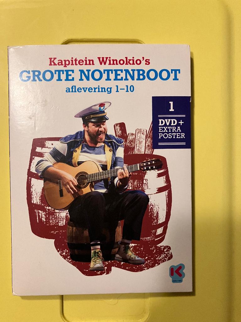 Kapitein Winokio dvd grote notenboot, Ophalen of Verzenden, Gebruikt, Film