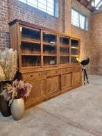 Buffet/vitrine en teck LIVRAISON GRATUITE, Teck, 200 cm ou plus, Avec tablette(s), Comme neuf