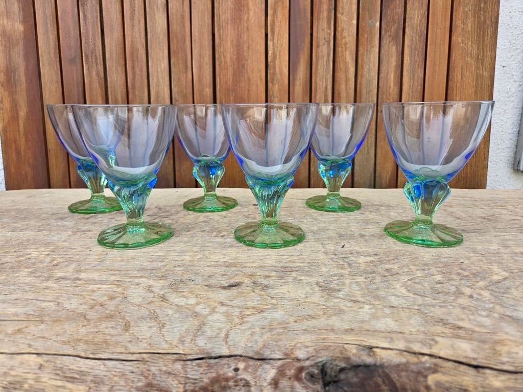 6 Verres de Bormioli Rocco. Collection Bahia, Antiquités & Art, Enlèvement ou Envoi