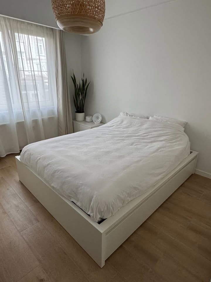 MALM bed ikea 160x200 wit met opbergruimte, Huis en Inrichting, Slaapkamer | Bedden, Ophalen, Overige materialen, Gebruikt, Wit