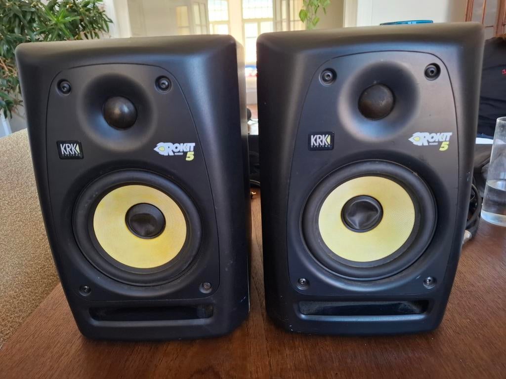 1 ensemble d'enceintes KRK Rokit 5 en état de marche (+1 cas, TV, Hi-fi & Vidéo, Enlèvement