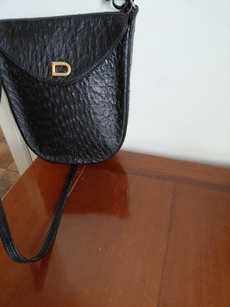 DELVAUX STRUISVOGEL TASJE Z.G.A.N, Ophalen of Verzenden, Zwart, Schoudertasje