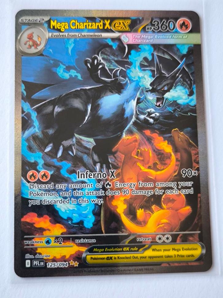 Carte pokémon Méga Charizard x ex 125/097 Phantasmal Flames, Hobby en Vrije tijd, Verzamelkaartspellen | Pokémon, Booster, Ophalen