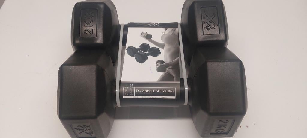 Lot de 2 haltères 2kg - 2 dumbbells 2kg, Sports & Fitness, Enlèvement, Neuf, Bras, Haltère