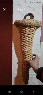Corne d'abondance en osier., Antiek en Kunst, Antiek | Woonaccessoires, Ophalen