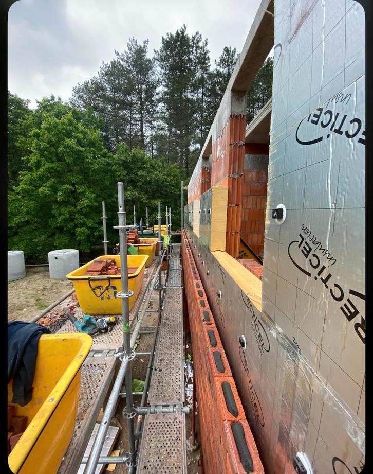 Steiger/stelling te huur, Doe-het-zelf en Bouw, Steigers, Zo goed als nieuw, Gevelsteiger, 5 meter of hoger, Ophalen