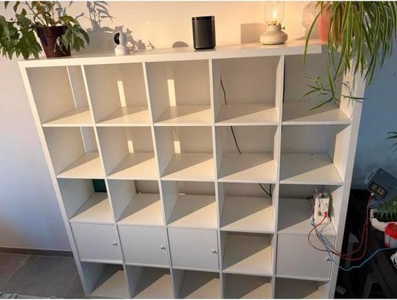 Ikea kallax kasten 5x5 wit zonder inzetten vanaf 125€, Huis en Inrichting, Woonaccessoires | Cd- en Dvd-rekken, Gebruikt, Ophalen