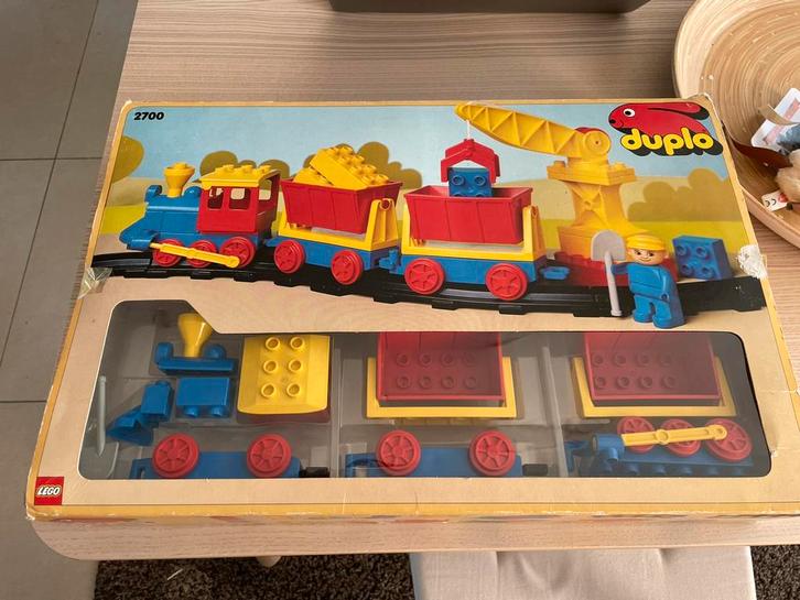 Duplo 2700 - trein met wagons, rails en kraan, Enfants & Bébés, Jouets | Duplo & Lego, Utilisé, Duplo, Ensemble complet, Enlèvement