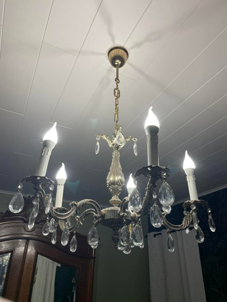 Lusters antiek. Zilverkleur en koperkleur, Huis en Inrichting, Ophalen, Zo goed als nieuw