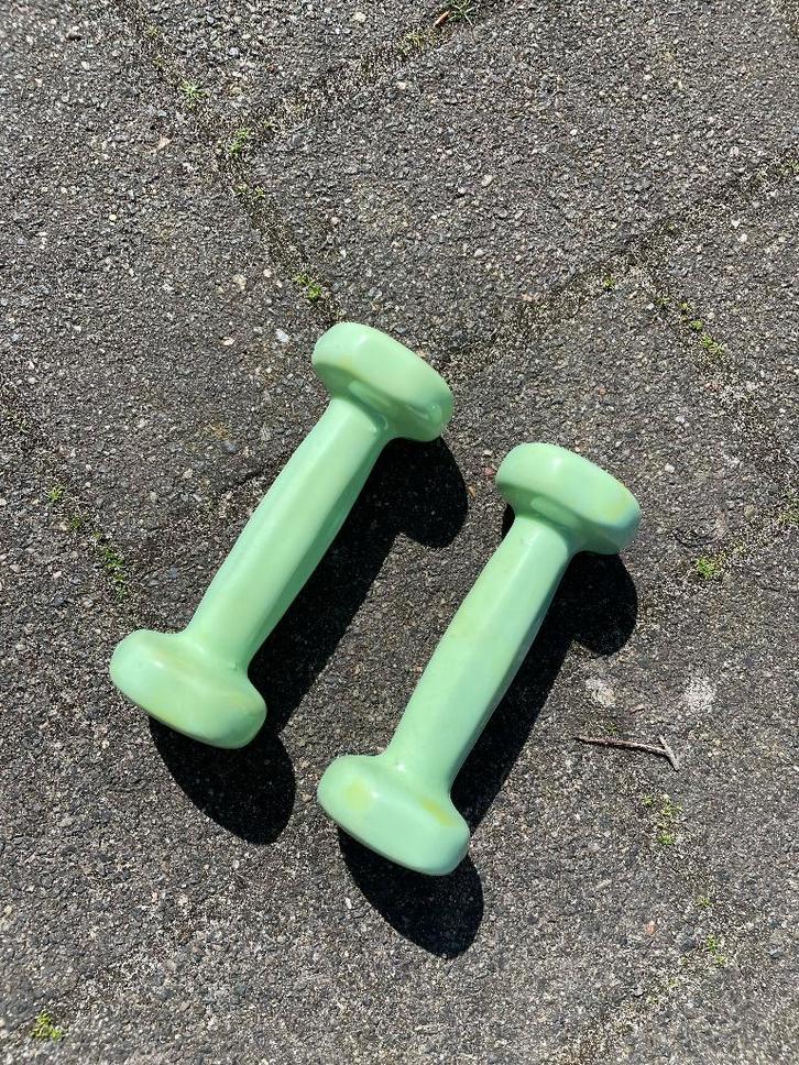 Handgewicht 0.5kg - Groen - set van 2, Sport en Fitness, Fitnessmaterialen, Nieuw, Dumbbell, Armen, Ophalen of Verzenden