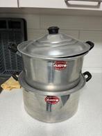 2 grote aluminium kookpotten, Ophalen, Zo goed als nieuw, Aluminium, Overige typen