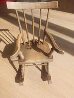 Oude miniatuur houten schommelstoel – 22 cm hoog, Enlèvement ou Envoi