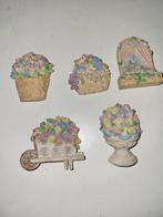 10 magneetjes in bloemen thema, Ophalen of Verzenden