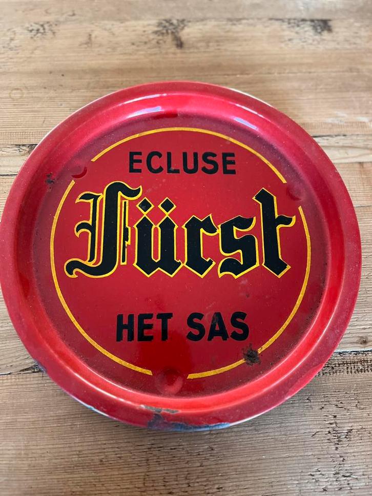 Emaille plateau furst!, Verzamelen, Biermerken, Ophalen