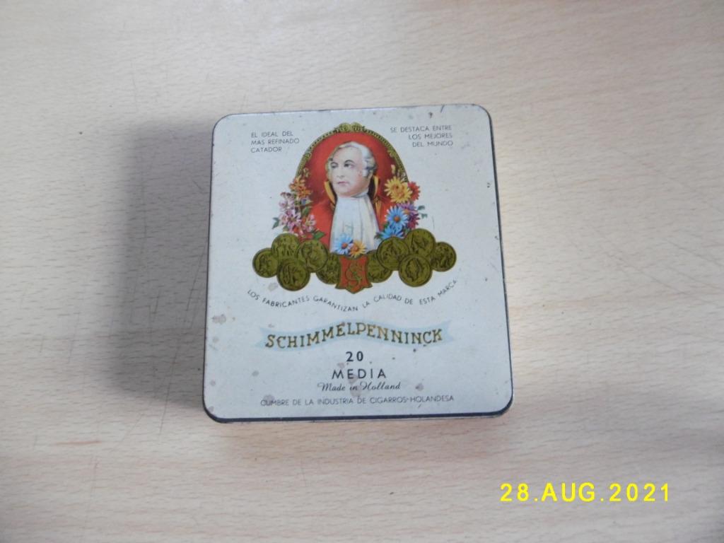 boîtes, petite boîte de cigares schimmelpenninck hollande, Collections, Boîte en métal, Utilisé, Autre, Autres marques, Enlèvement ou Envoi