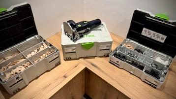 Festool Domino DF500 set + kastverbinderset - in systainers beschikbaar voor biedingen